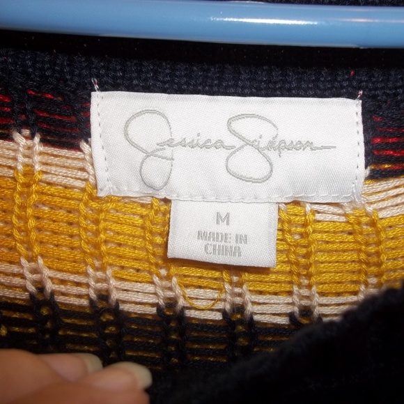 NWT Jessica Simpson Multi sweater Dress Sz M - Picture 5 of 7